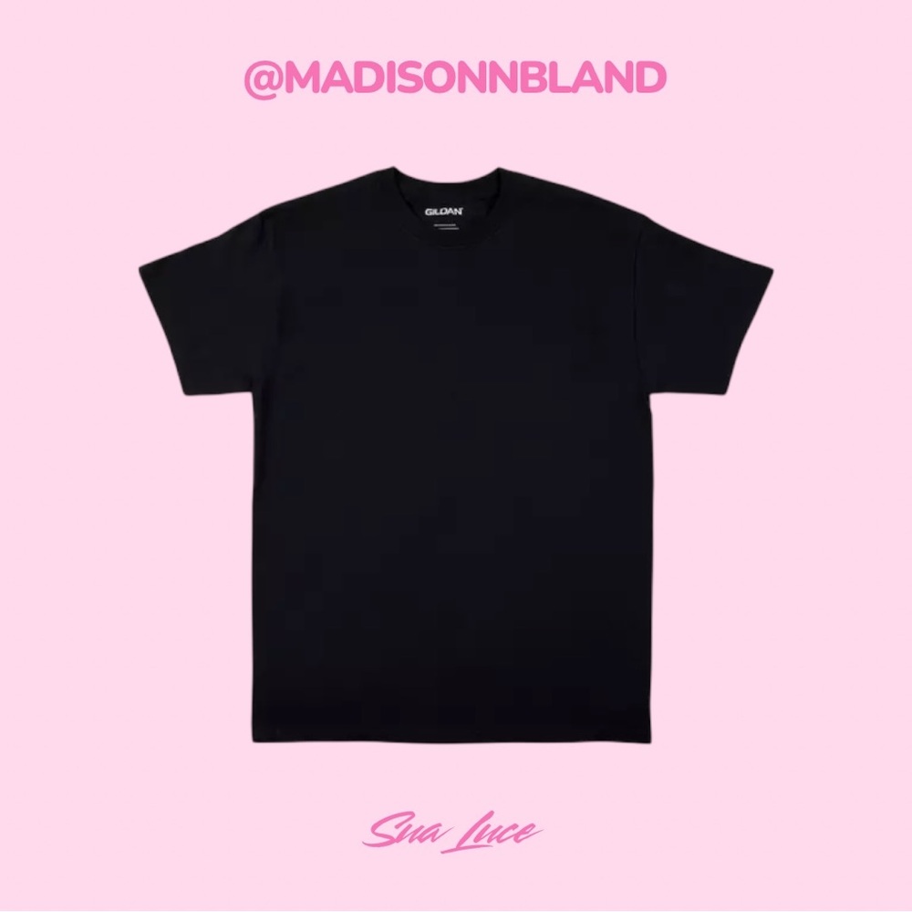 Custom Handcrafted T-Shirts - Available in Pink, Sage Green, White, Grey & Black